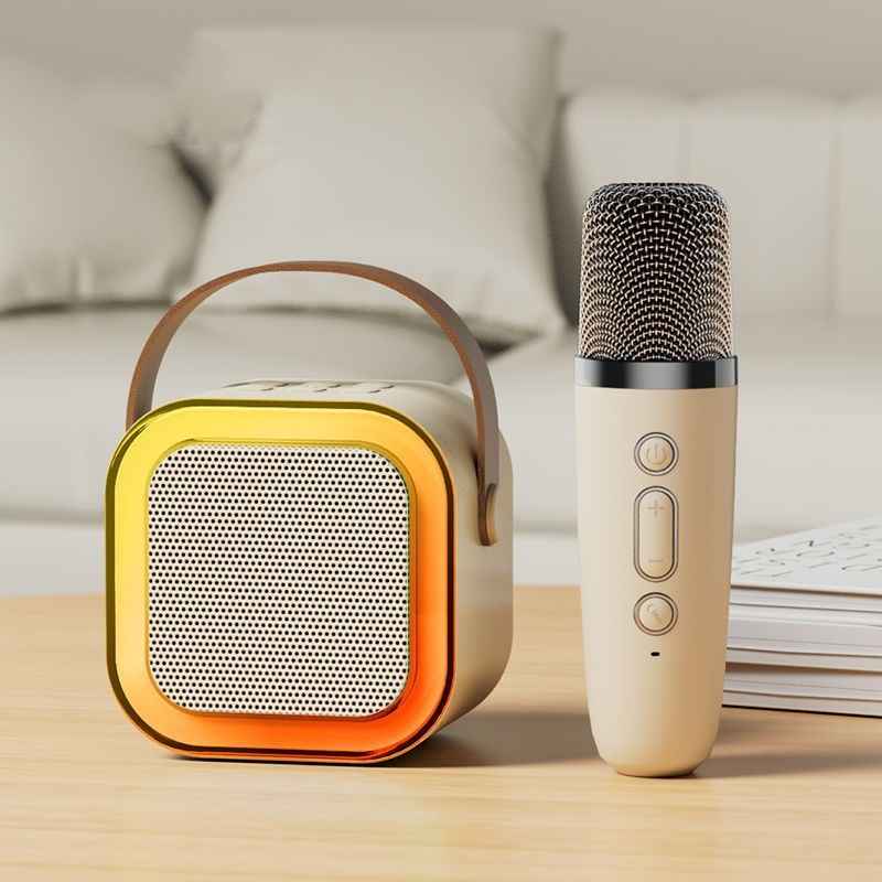 Mini Karaoke Machine with 2 Wireless Microphones, TOP Kids Gifts for Girls Ages 3, 4, 5, 6, 7, 8, 9,10,11,12 +Year Old, 4-12 Years Old Birthday Toy Gift for Girls Boys Party (Purple)