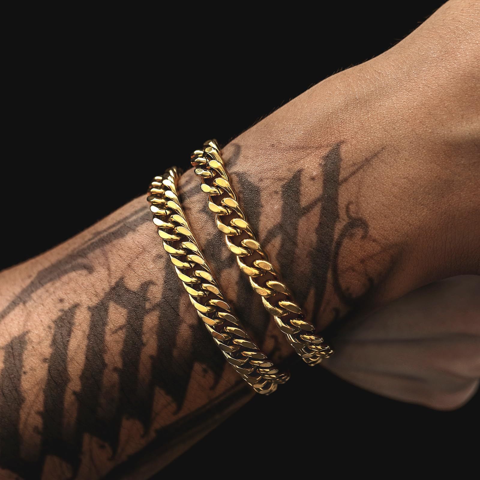 Mens Bracelet Silver Bracelets for Men Boyfriend as Stainless Steel Bracelet Boys Bracelets, Silver Cuban Link Bracelet for Men as Waterproof Silver Bracelet Men Jewelry Men Accessories