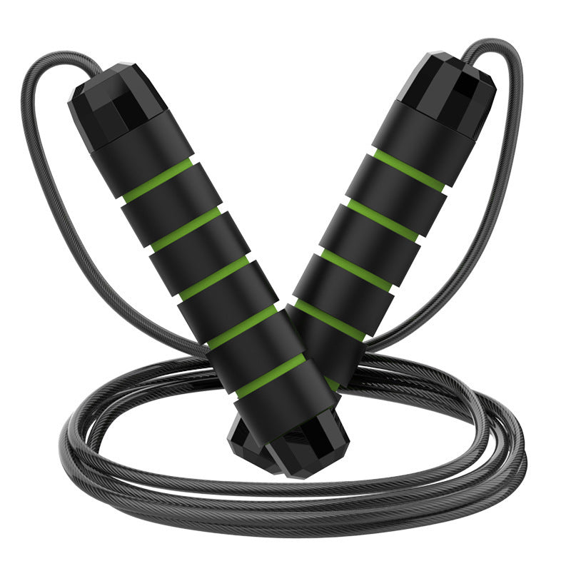 Jump Rope, Tangle-Free Rapid Speed Jumping Rope Cable with Ball Bearings for Women, Men, and Kids, Adjustable Steel Jump Rope with Foam Handles for Home Gym Exercise Fitness Workout Equipment & Slim Body