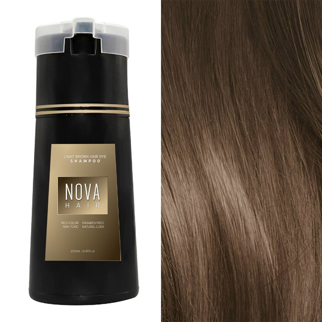 NOVA Hair Dyeing Hair Care Shampoo 3-in-1 Natural Fast White Hair Dyed Black Hair Dye Lasting Convenience Men Women Hair Care