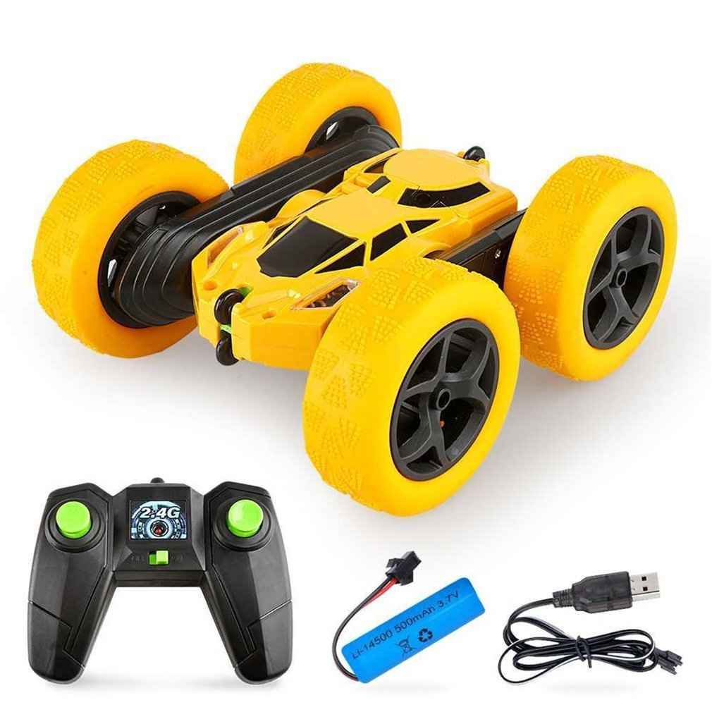 Remote Control Car, RC Cars Toys for Kids Ages 6-12, 4WD Stunt Car with LED Lights & 360° Flips, 2.4GHz, Upgraded USB-C Modular Batteries, 8-10 Year Old Boys Birthday Gift 1-Blue