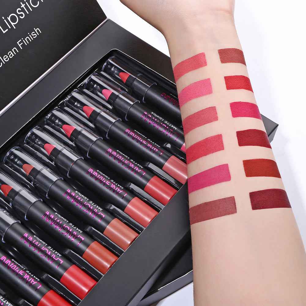LANGMANNI prremium 12 lipstick sets best gift for woman&girls