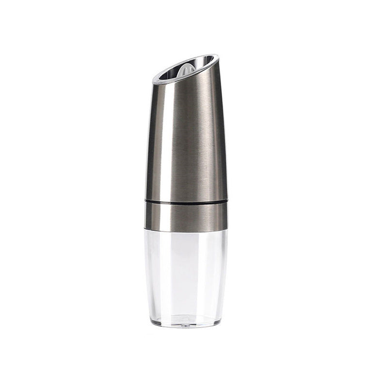 CIRCLE JOY Gravity Electric Salt and Pepper Grinder Set Automatic Salt and Pepper Grinder Set with LED Light, Battery Operated, Adjustable Coarseness, Large Capacity, for Home Kitchen BBQ