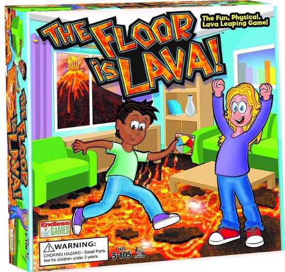 The Original The Floor is Lava! Game by Endless Games - Interactive Game For Kids And Adults - Promotes Physical Activity - Indoor And Outdoor Safe