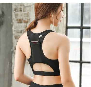 GIRL High Impact Sports Bras for Women,Racerback Running Bra Workout Crop Tank Tops Longline Sports Bra Push up