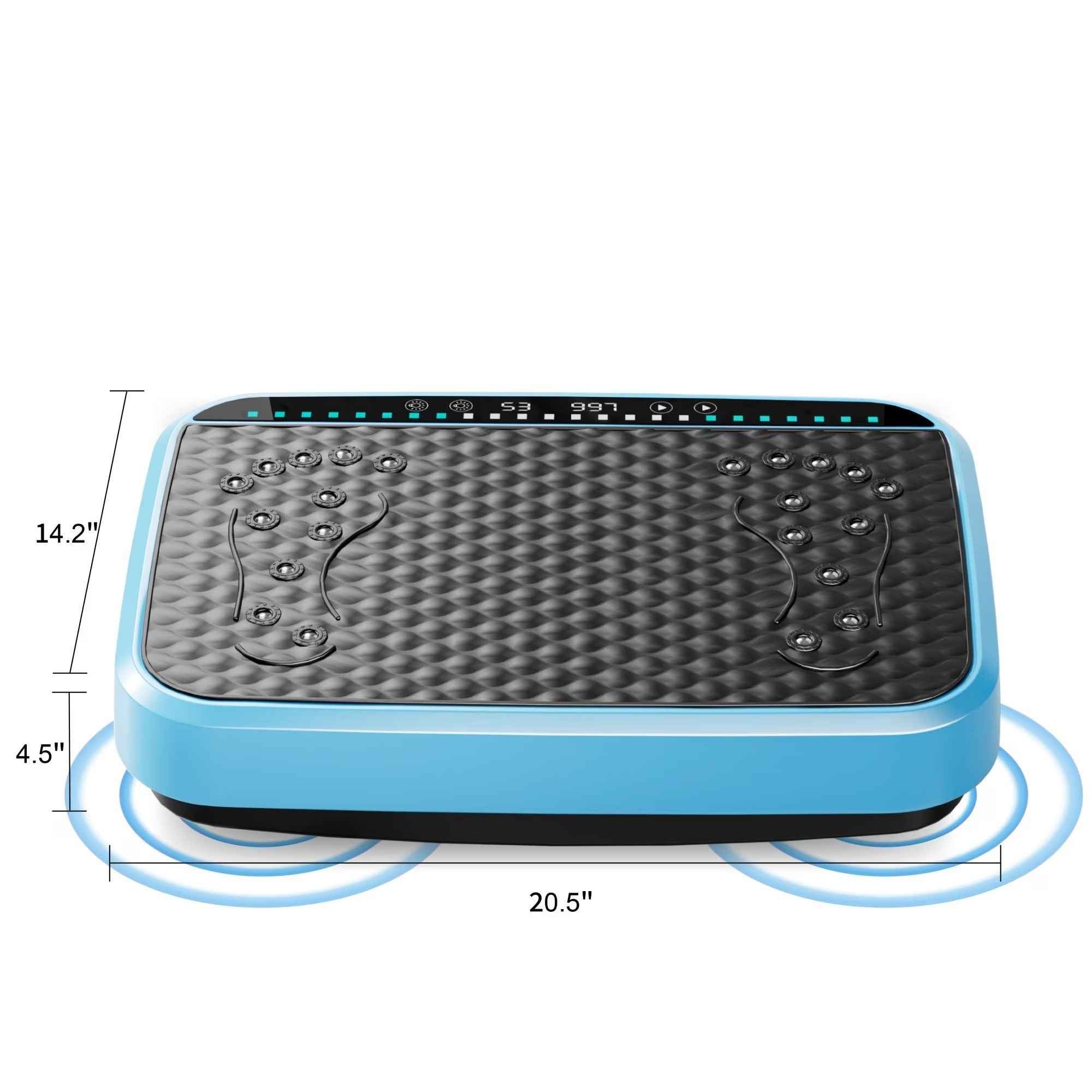 Vibration Plate Exercise Machine - 330lbs Weight Capacity, 120 Speed Levels, 5 Program Modes - Full Body Workout for Home Fitness, Toning & Wellness, LED Display,