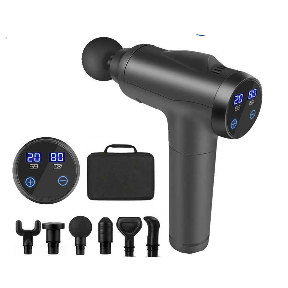 Massage Gun, Muscle Massage Gun for Athletes Handheld Electric Deep Tissue Back Massager, Percussion Massage Device for Pain Relief with 30 Speed Levels 9 Heads