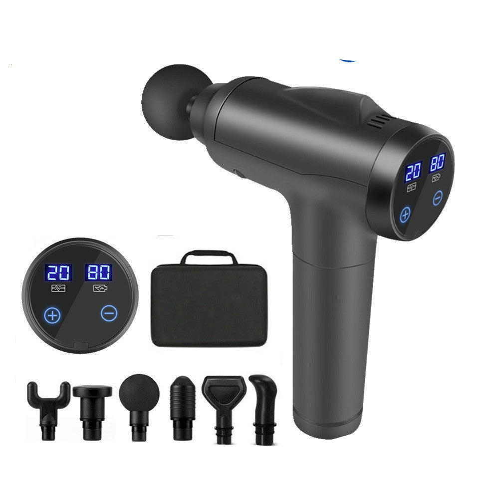 Massage Gun, Muscle Massage Gun for Athletes Handheld Electric Deep Tissue Back Massager, Percussion Massage Device for Pain Relief with 30 Speed Levels 9 Heads