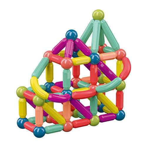 Magnetic Building Blocks for Kids: Magnetic Stick Montessori Game for 3 4 5 Years Old Toddlers - STEM Starter Toy for Kids Age 3-5 Preschool - Birthday Gift for Boys Girls