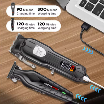 Professional Hair Clipper Set Men's Aluminum Foil Shaver