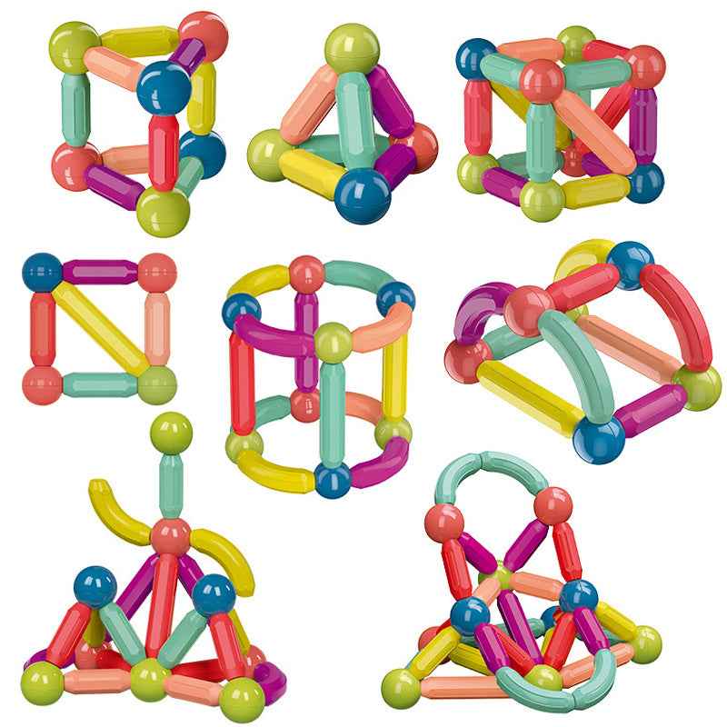 Magnetic Building Blocks for Kids: Magnetic Stick Montessori Game for 3 4 5 Years Old Toddlers - STEM Starter Toy for Kids Age 3-5 Preschool - Birthday Gift for Boys Girls