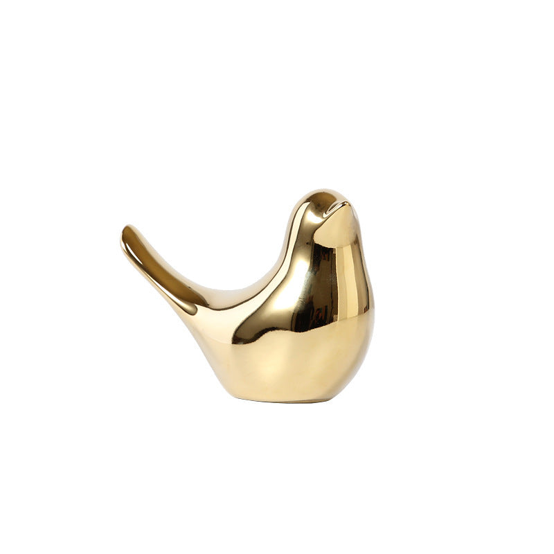 Golden bird soft decorations