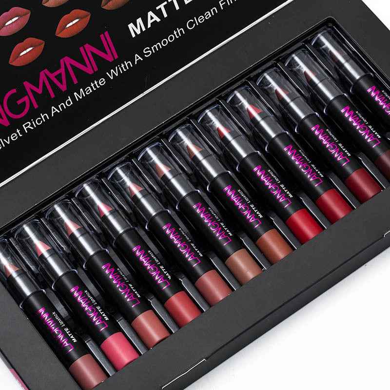 LANGMANNI prremium 12 lipstick sets best gift for woman&girls