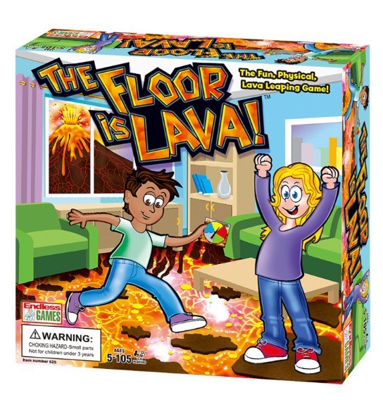 The Original The Floor is Lava! Game by Endless Games - Interactive Game For Kids And Adults - Promotes Physical Activity - Indoor And Outdoor Safe