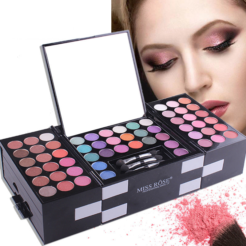 MISS ROSE 144 color 3 colorEyeshadow blush eyebrow makeup kit special