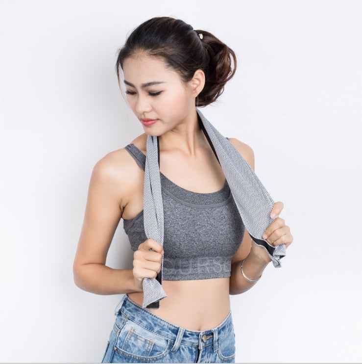 Gym Towels Bigger Size Super Soft for Exercise Fitness, Sports, Workout, 380-GSM 15-Inch x 31-Inch Quick-Drying Towels (3 Pack, Grey+Blue+Purple)