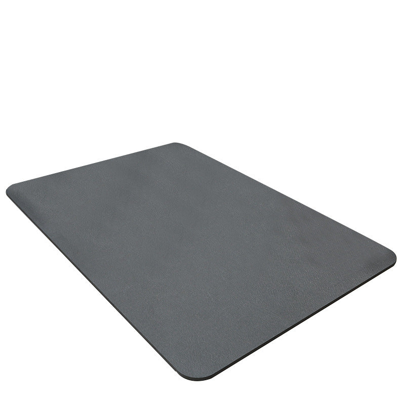 Dish Drying Mat for Kitchen Counter, 12"x19" Dish Drying Pad with Non-slip Rubber Backed, Hide Stain Anti Absorbent for Kitchen Counter, Drying Mat for Coffee Machine Dish Rack (Grey)