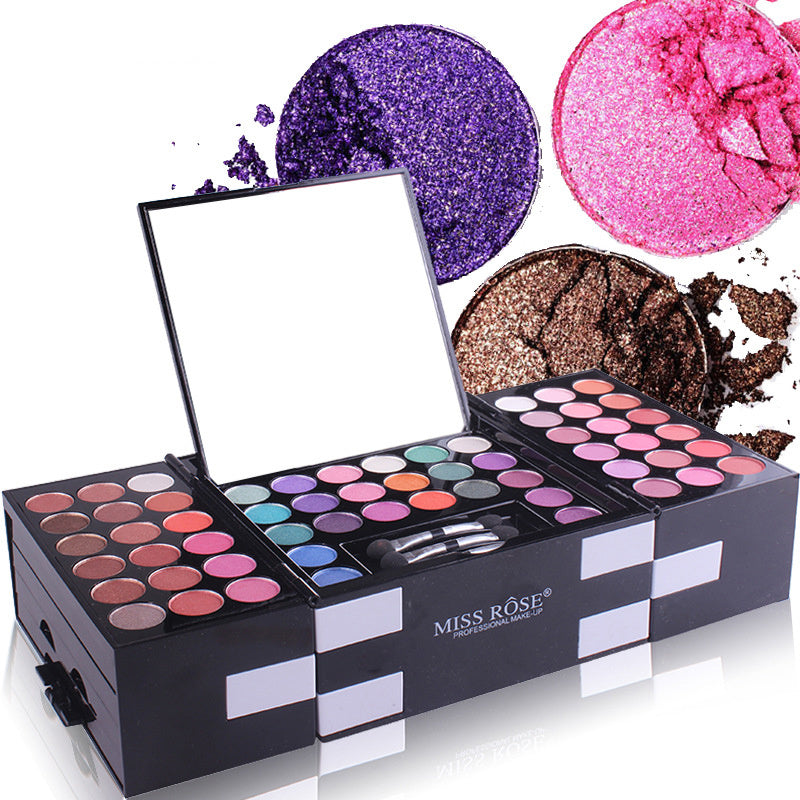 MISS ROSE 144 color 3 colorEyeshadow blush eyebrow makeup kit special