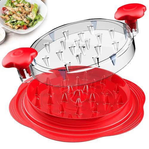 Chicken Shredder Tool Twist for Kitchen, Manual Chicken Breast Grinder Machine for Ground Food, Meat & Vegetables (Elegant Black)