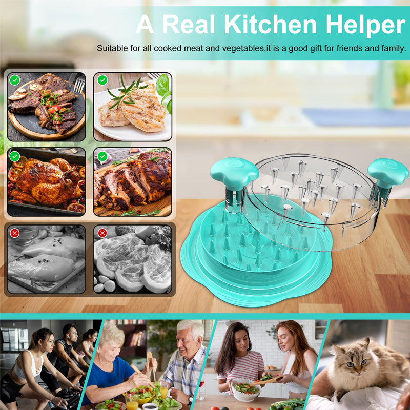 Chicken Shredder Tool Twist for Kitchen, Manual Chicken Breast Grinder Machine for Ground Food, Meat & Vegetables (Elegant Black)