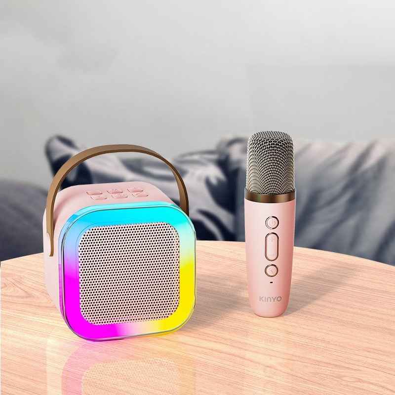 Mini Karaoke Machine with 2 Wireless Microphones, TOP Kids Gifts for Girls Ages 3, 4, 5, 6, 7, 8, 9,10,11,12 +Year Old, 4-12 Years Old Birthday Toy Gift for Girls Boys Party (Purple)