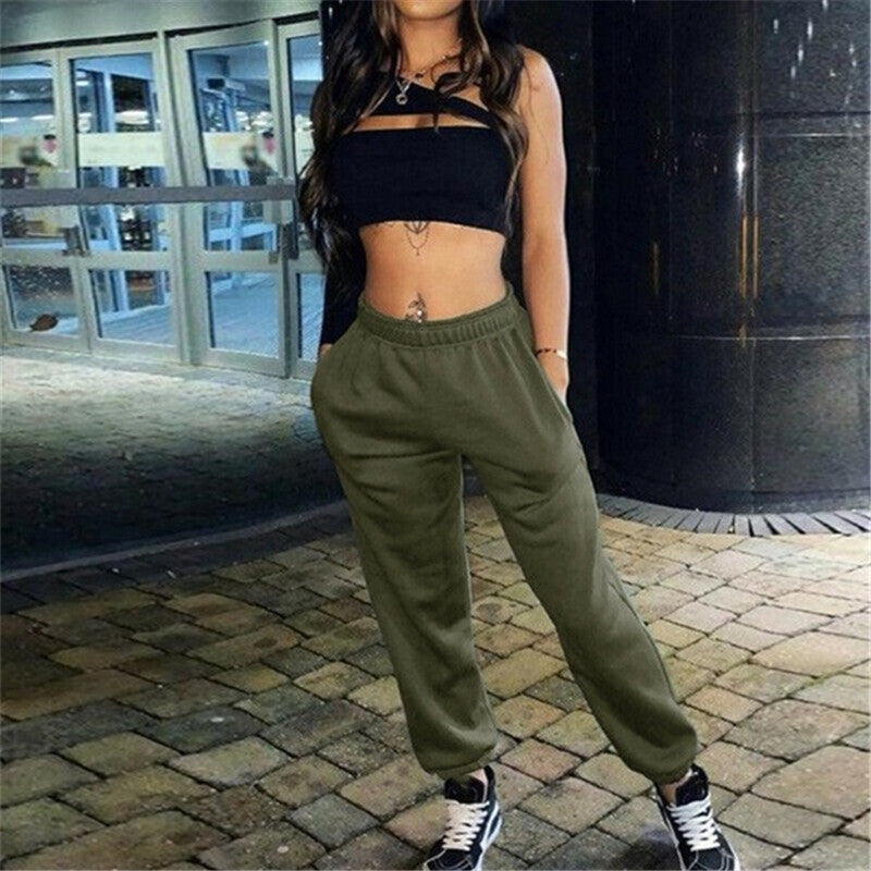 Home Leisure Sports Thickened Sweater Pants Leggings for woman