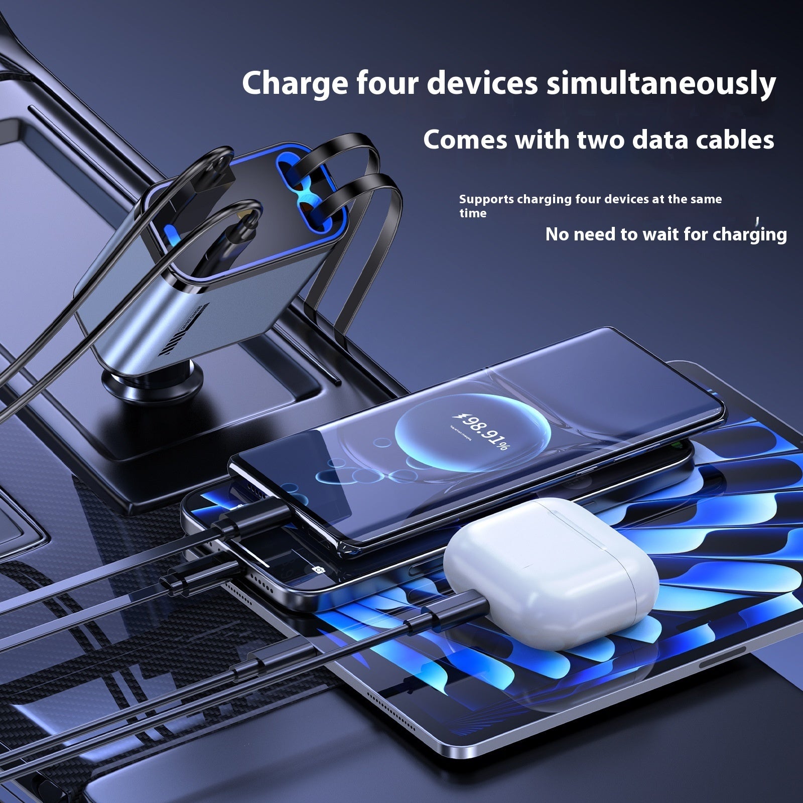 Retractable Car Charger, 69W USB C Car Accessories Adapter for iPhone 17 USB C Charger Fast Charging, Gifts for Women Men, Travel Essentials, for iPhone 17 Pro Max Air 16 15 14 13 12 Samsung S25