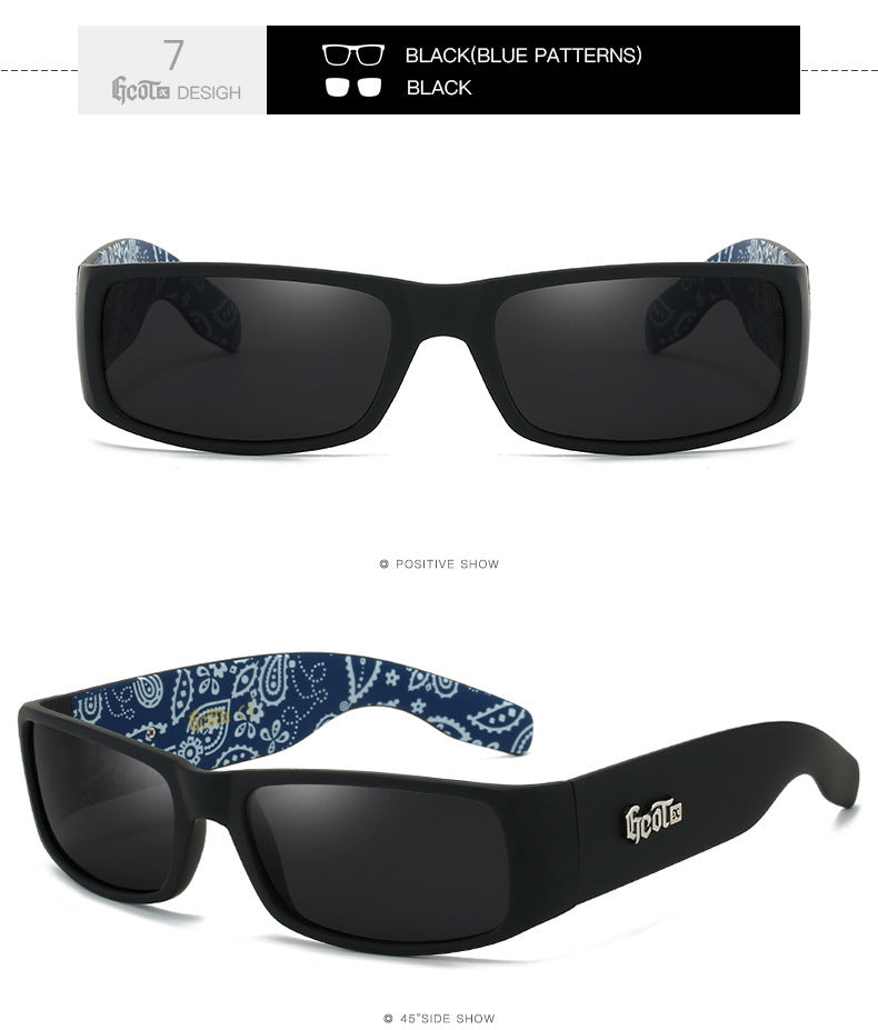 Fashion Brand Plaid Hip Hop Fashion West Coast Polarized Sunglasses