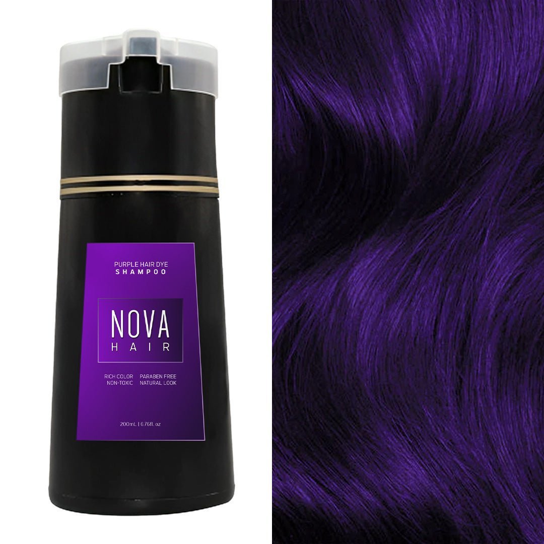 NOVA Hair Dyeing Hair Care Shampoo 3-in-1 Natural Fast White Hair Dyed Black Hair Dye Lasting Convenience Men Women Hair Care