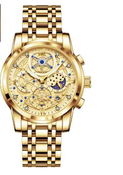 High-grade Waterproof Hollow Out Luxury Large Dial watche