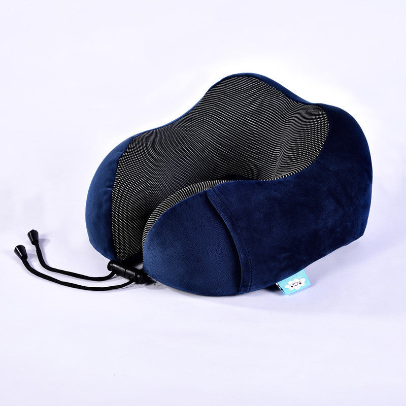 Pillow 100% Pure Memory Foam Neck Pillow, Comfortable & Breathable Cover, Machine Washable, Airplane Travel Kit with 3D Contoured Eye Masks, Earplugs, and Luxury Bag, Standard (Black)