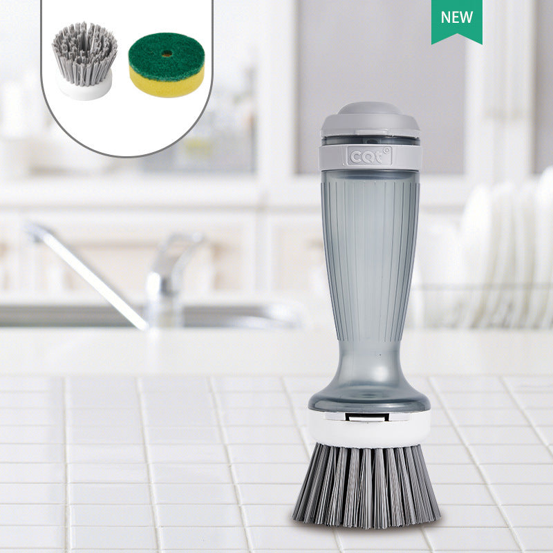 MR.SIGA Soap Dispensing Dish Brush Storage Set, Kitchen Brush with Holder for Pot Pan Sink Cleaning