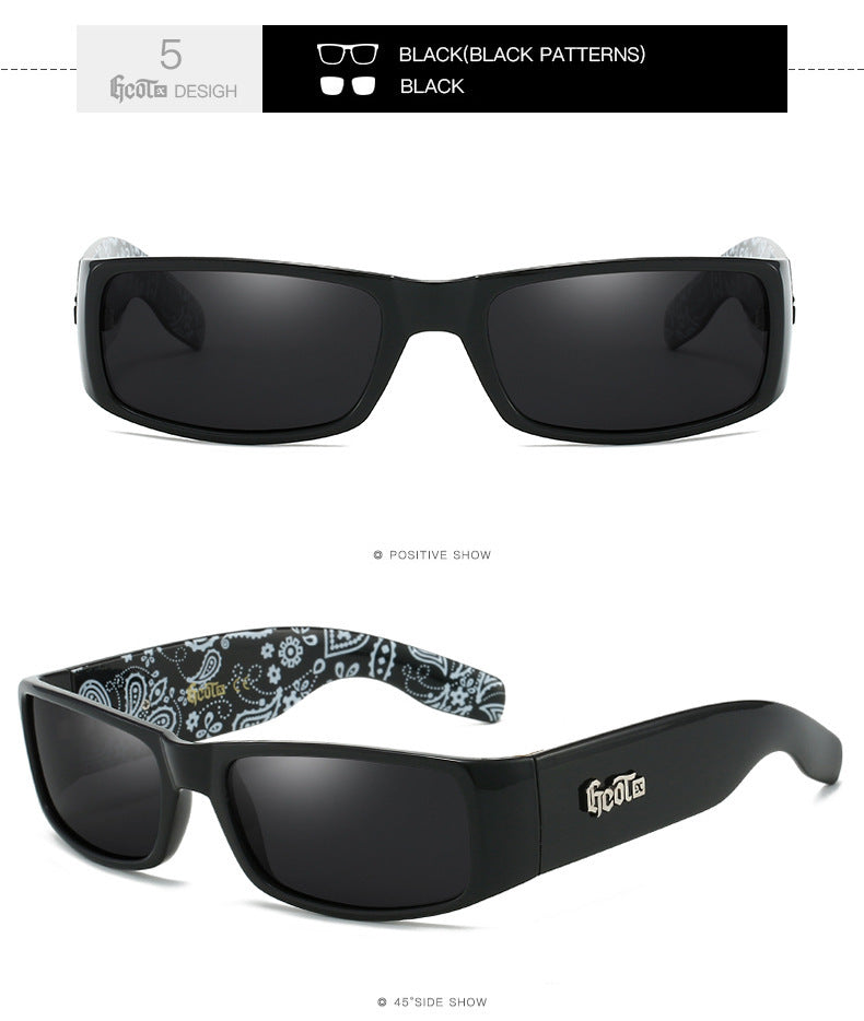 Fashion Brand Plaid Hip Hop Fashion West Coast Polarized Sunglasses