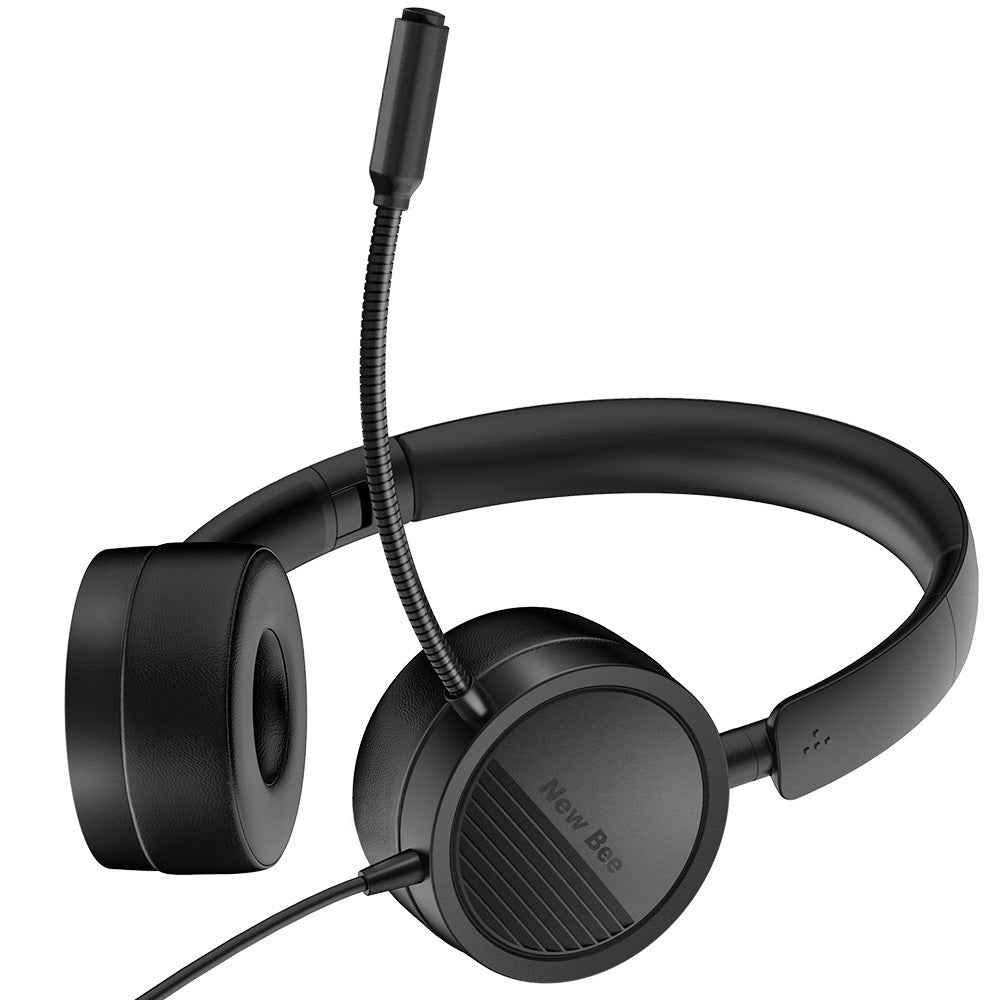 New Bee USB Telephone Headset Computer Wire Control Headset