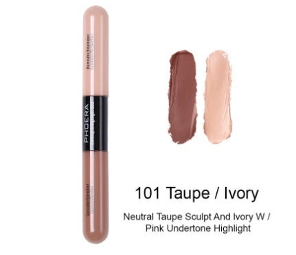 PHOEARA Double Heads Are Suitable For Any Skin Type Natural Color Brightening Liquid Concealer
