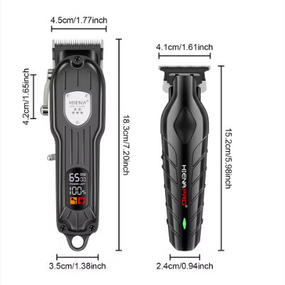Professional Hair Clipper Set Men's Aluminum Foil Shaver