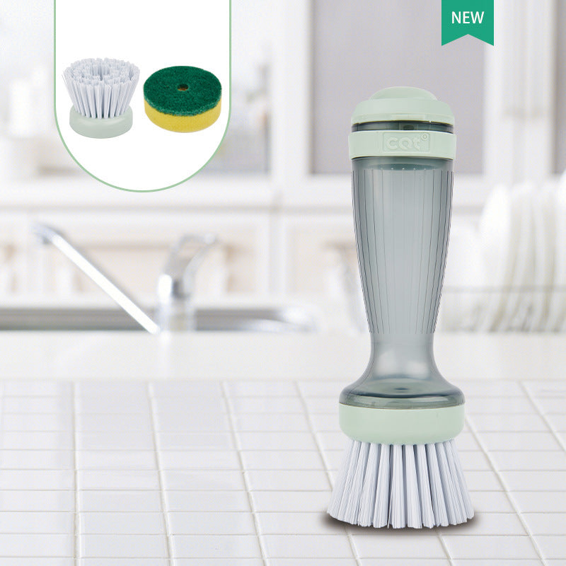MR.SIGA Soap Dispensing Dish Brush Storage Set, Kitchen Brush with Holder for Pot Pan Sink Cleaning