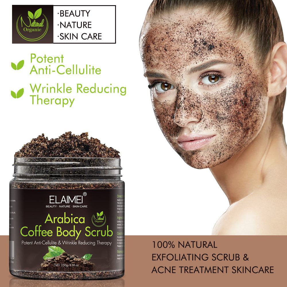 Coffee scrub exfoliating face& body scrub