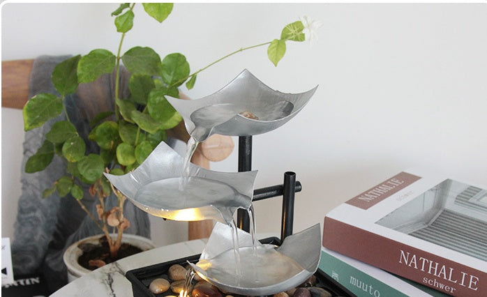 Homedics Tabletop Water Fountain, Home Décor Soothing Sound Machine - Automatic Pump, Deep Basin & Natural River Rocks. Indoor Zen Relaxation for Office, Living Room, or Bedroom, 8.25” Tall