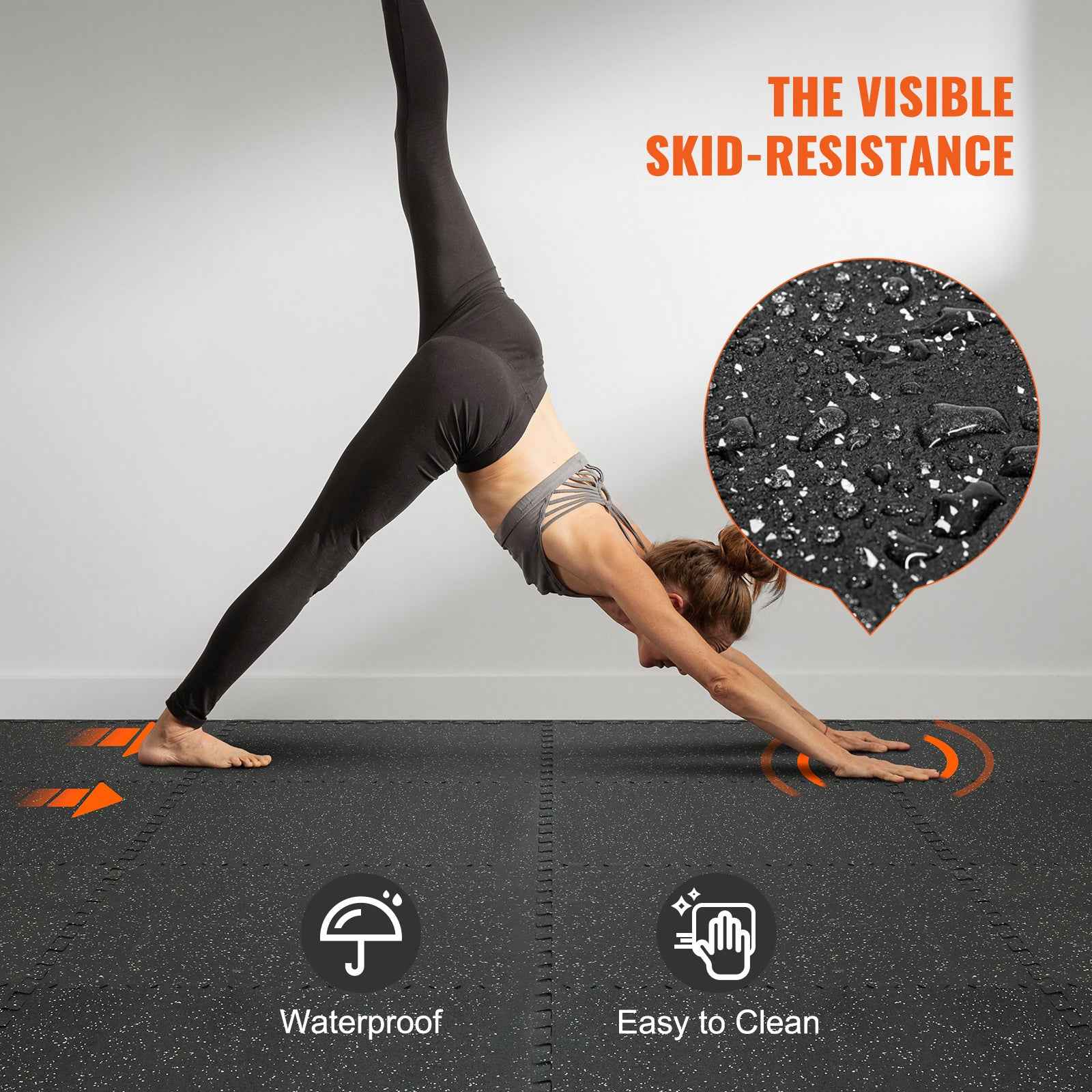 Puzzle Exercise Mat ½ in, EVA Interlocking Foam Floor Tiles for Home Gym, Mat for Home Workout Equipment, Floor Padding for Kids