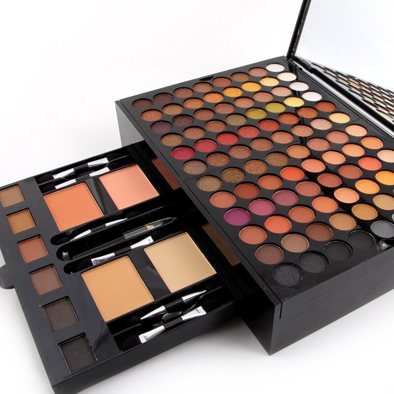 MISS ROSE   180 Colors Eyes Shadow Blush Set Personalized Piano-shaped Makeup Palette Box