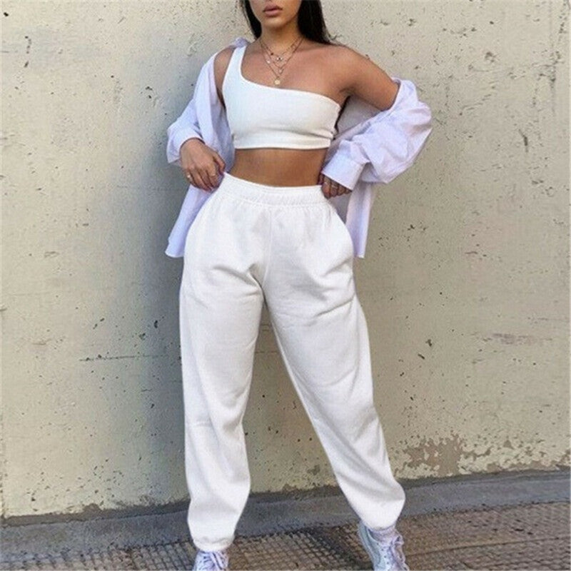 Home Leisure Sports Thickened Sweater Pants Leggings for woman