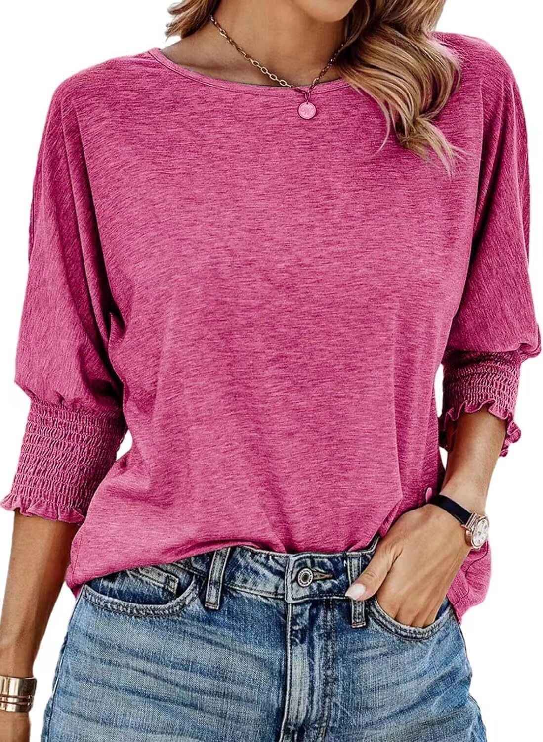 Women's Stylish Loose Round Neck T-shirt