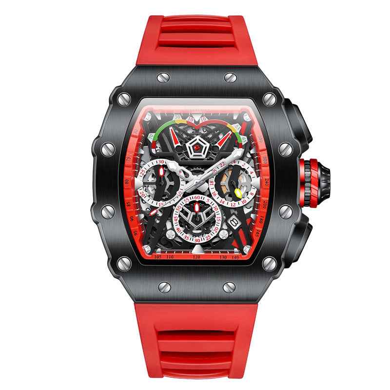 New ONOLA Multi-functional Sports Waterproof Quartz Men's Watch Silicone With Watch