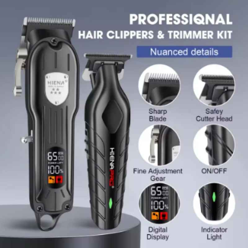 Professional Hair Clipper Set Men's Aluminum Foil Shaver