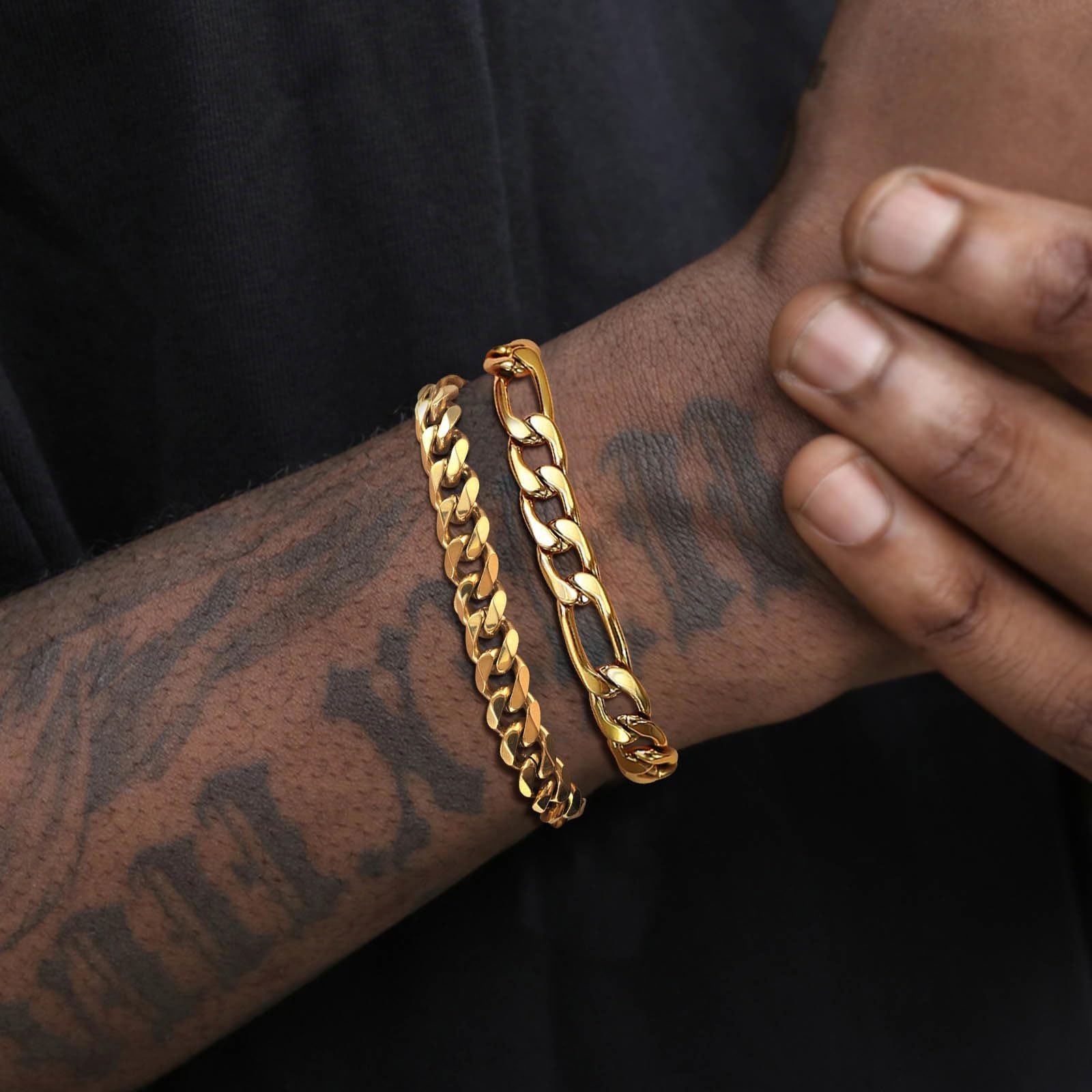 Mens Bracelet Silver Bracelets for Men Boyfriend as Stainless Steel Bracelet Boys Bracelets, Silver Cuban Link Bracelet for Men as Waterproof Silver Bracelet Men Jewelry Men Accessories