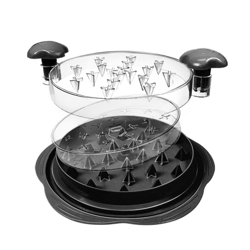 Chicken Shredder Tool Twist for Kitchen, Manual Chicken Breast Grinder Machine for Ground Food, Meat & Vegetables (Elegant Black)