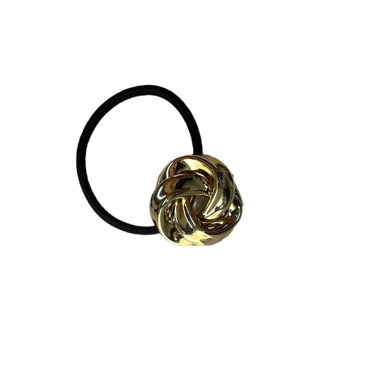 Metal Rose Simple Hair Accessory For Ponytail Hair Rope
