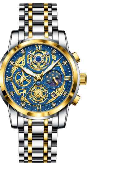 High-grade Waterproof Hollow Out Luxury Large Dial watche