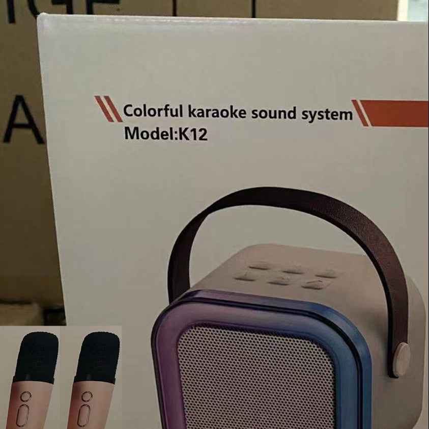 Mini Karaoke Machine with 2 Wireless Microphones, TOP Kids Gifts for Girls Ages 3, 4, 5, 6, 7, 8, 9,10,11,12 +Year Old, 4-12 Years Old Birthday Toy Gift for Girls Boys Party (Purple)